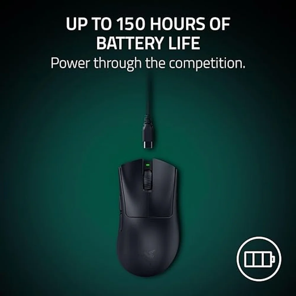 Razer DeathAdder V4 Pro Wireless Esports Mouse Black - 56g, 45K 4 Razer DeathAdder V4 Pro Wireless Esports Mouse Black - 56g, 45K - Image 4