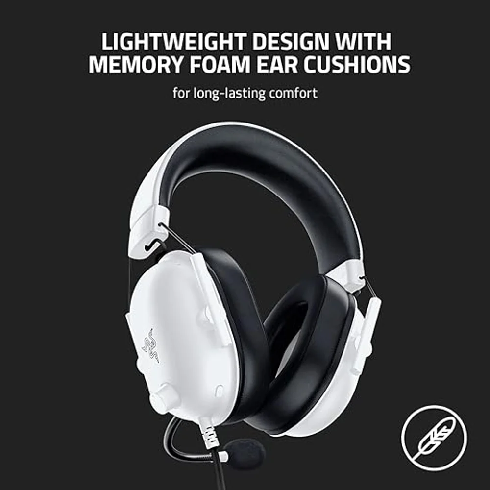 Razer BlackShark V2 X Gaming Headset White - 7.1 Surround, 50mm 8 Razer BlackShark V2 X Gaming Headset White - 7.1 Surround, 50mm - Image 8