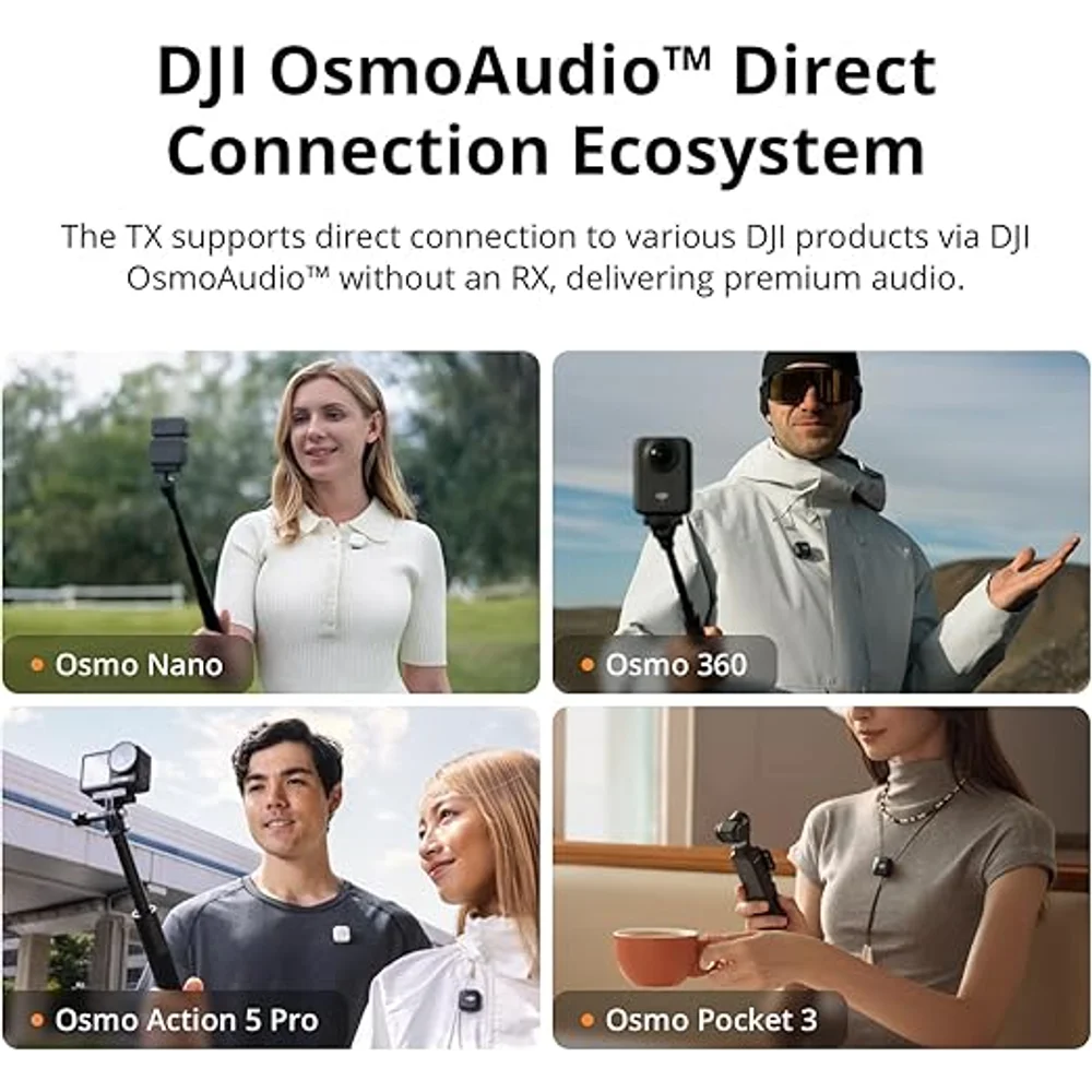 DJI Mic Mini Transmitter Infinity Black - Ultralight, OsmoAudio 7 DJI Mic Mini Transmitter Infinity Black additional product view - Totot.ae