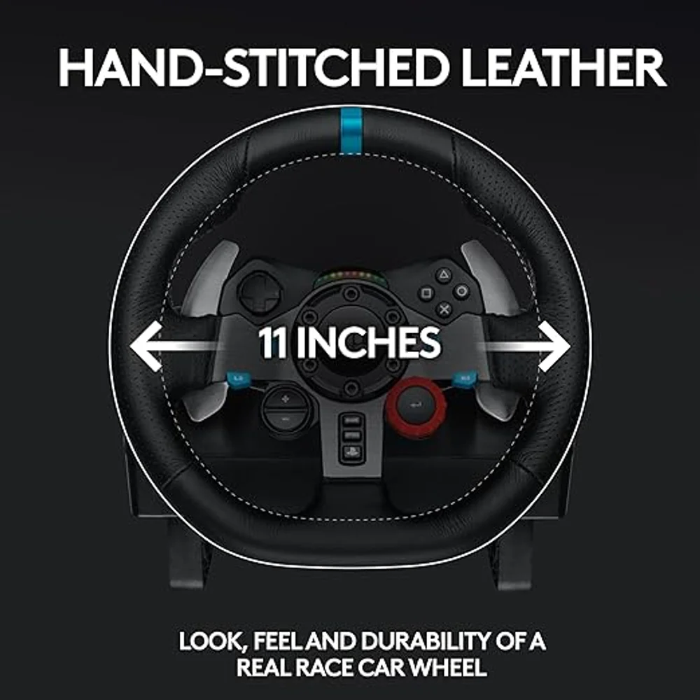 Logitech G29 Driving Force Racing Wheel and Floor Pedals Force Feedback 900° Rotation PS5 PC 5 Logitech G29 Driving Force Racing Wheel and Floor Pedals Force Feedback 900° Rotation PS5 PC - Image 5