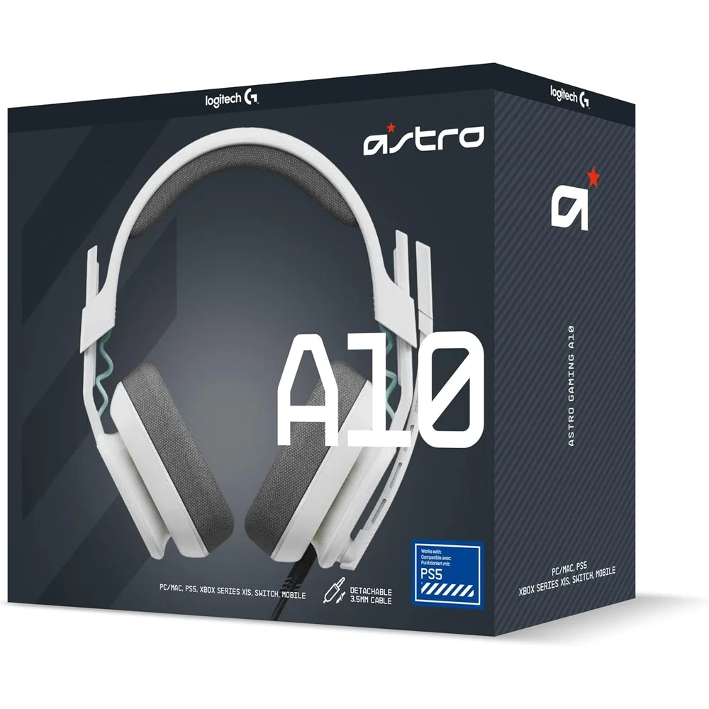 ASTRO A10 Gaming Headset Gen 2 Wired White - 32mm Drivers 9 ASTRO A10 Gaming Headset Gen 2 Wired White - 32mm Drivers - Image 9
