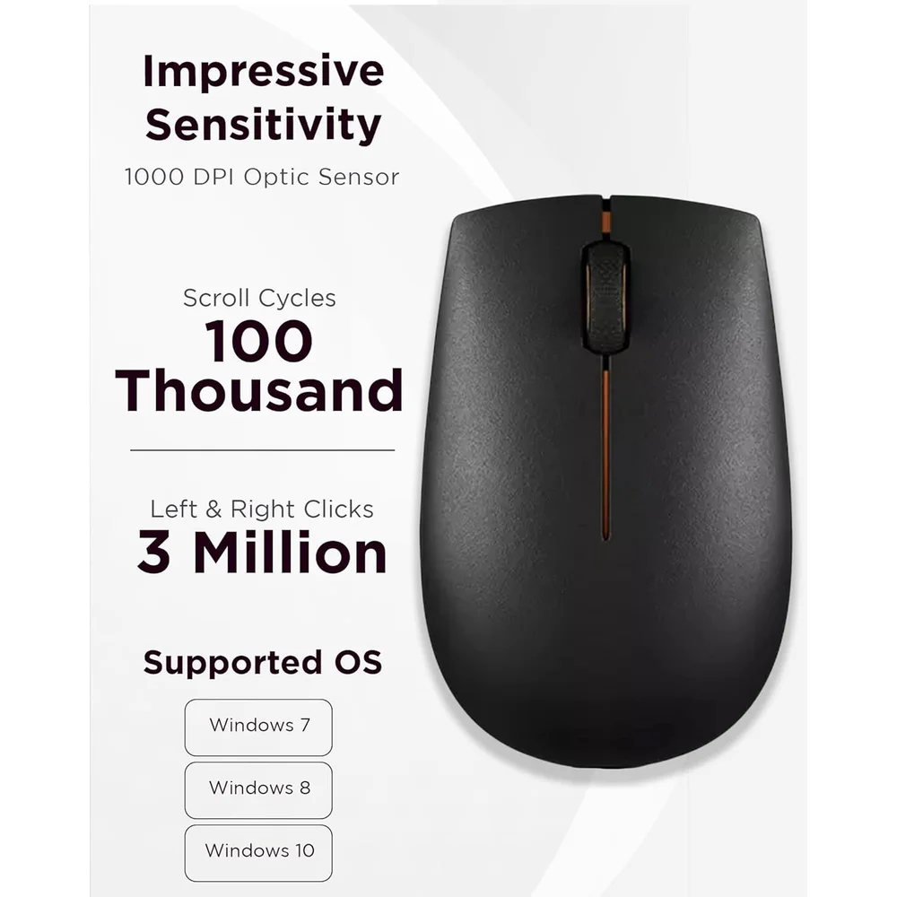 Lenovo 300 Wireless Compact Mouse 8 Lenovo 300 Wireless Compact Mouse - Image 8