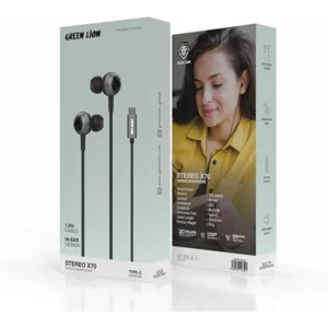 Green Lion Stereo X70 Wired Earphone product view - Totot.ae