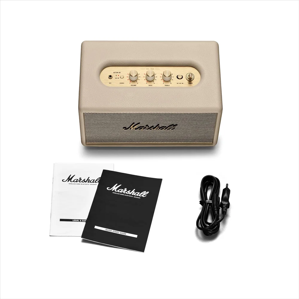 MARSHALL ACTON 3 CREAM Wireless Bluetooth Speaker Dynamic Loudness HDMI eARC Smart Home Audio 2 MARSHALL ACTON 3 CREAM Wireless Bluetooth Speaker Dynamic Loudness HDMI eARC Smart Home Audio - Image 2