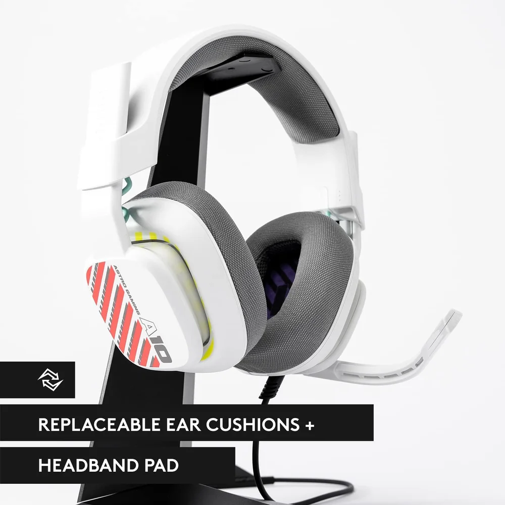 ASTRO A10 Gaming Headset Gen 2 Wired White - 32mm Drivers 5 ASTRO A10 Gaming Headset Gen 2 Wired White - 32mm Drivers - Image 5