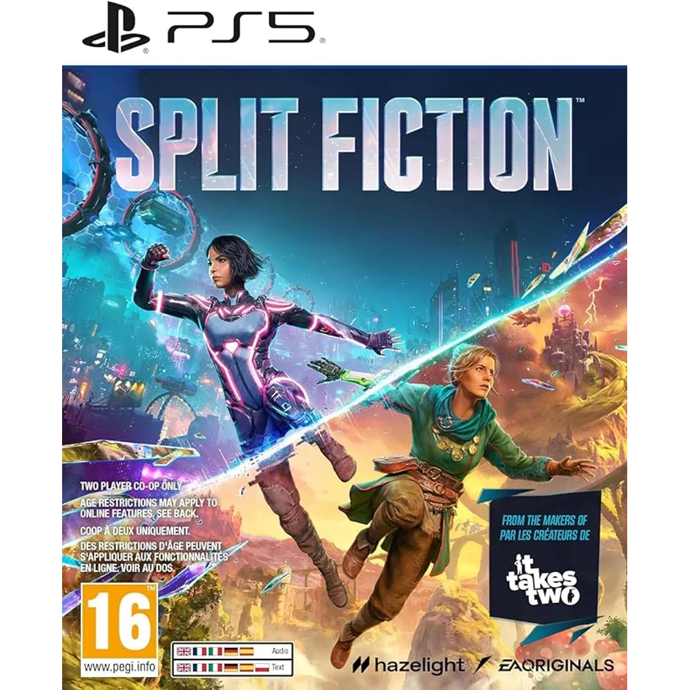 Split Fiction PS5 - Two-Player Co-op Action Adventure, 16+ PEGI 1 Split Fiction PS5 - Two-Player Co-op Action Adventure, 16+ PEGI