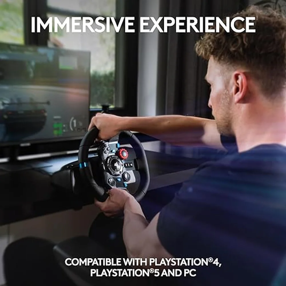 Logitech G29 Driving Force Racing Wheel and Floor Pedals Force Feedback 900° Rotation PS5 PC 9 Logitech G29 Driving Force Racing Wheel and Floor Pedals Force Feedback 900° Rotation PS5 PC - Image 9