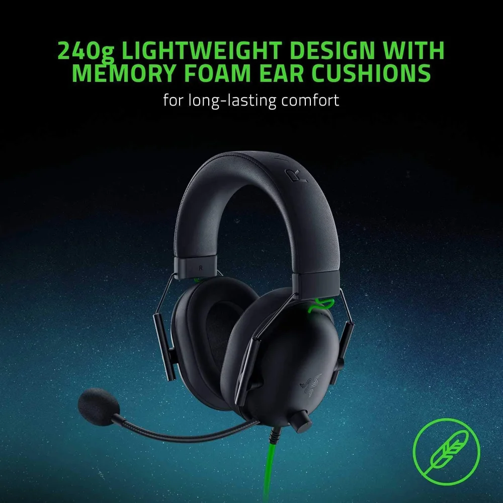 Razer BlackShark V2 X Gaming Headset - 7.1 Surround, 50mm Drivers 5 Razer BlackShark V2 X Gaming Headset - 7.1 Surround, 50mm Drivers - Image 5