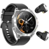 Porodo Hype Smartwatch With Earbuds Silver