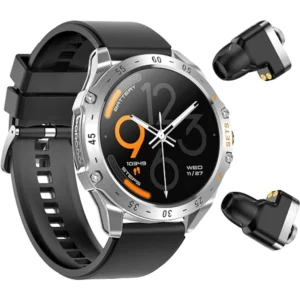 Porodo Hype Smartwatch With Earbuds Silver