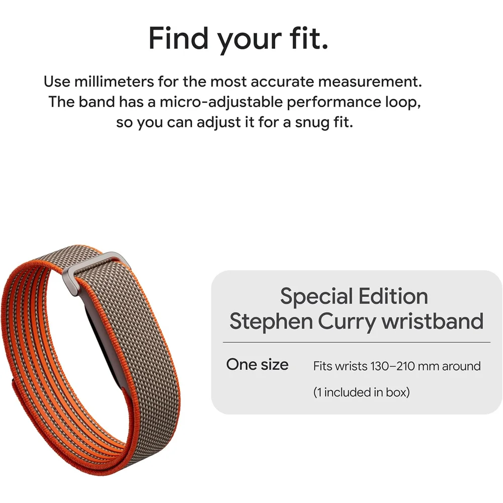 Google Fitbit Air Special Edition Stephen Curry Screenless Tracker 7 Day Battery Heart Rate 11 Google Fitbit Air Special Edition Stephen Curry Screenless Tracker 7 Day Battery Heart Rate - Image 11