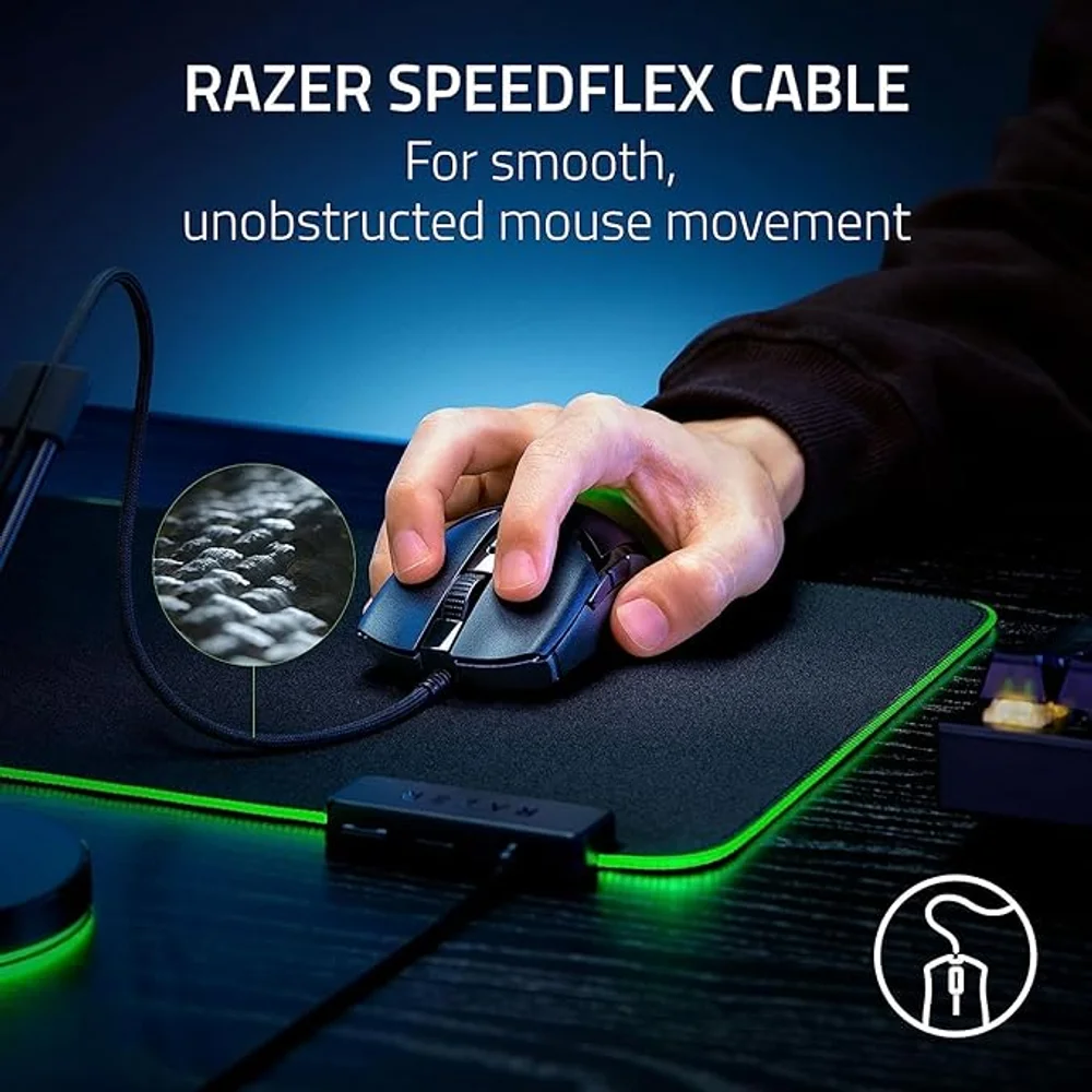 Razer Cobra Wired Gaming Mouse Black - 58g, 8500 DPI, RGB 8 Razer Cobra Wired Gaming Mouse Black product detail - Totot.ae