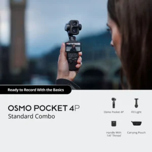 DJI Osmo Pocket 4P Standard Combo – 1-Inch CMOS 4K/120fps Camera