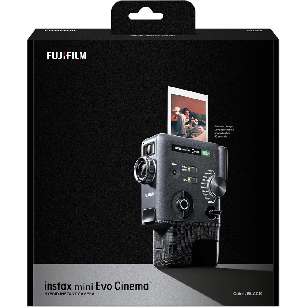 FUJIFILM instax mini Evo Cinema Hybrid Instant Camera Black 5 FUJIFILM instax mini Evo Cinema Hybrid Instant Camera Black - Image 5