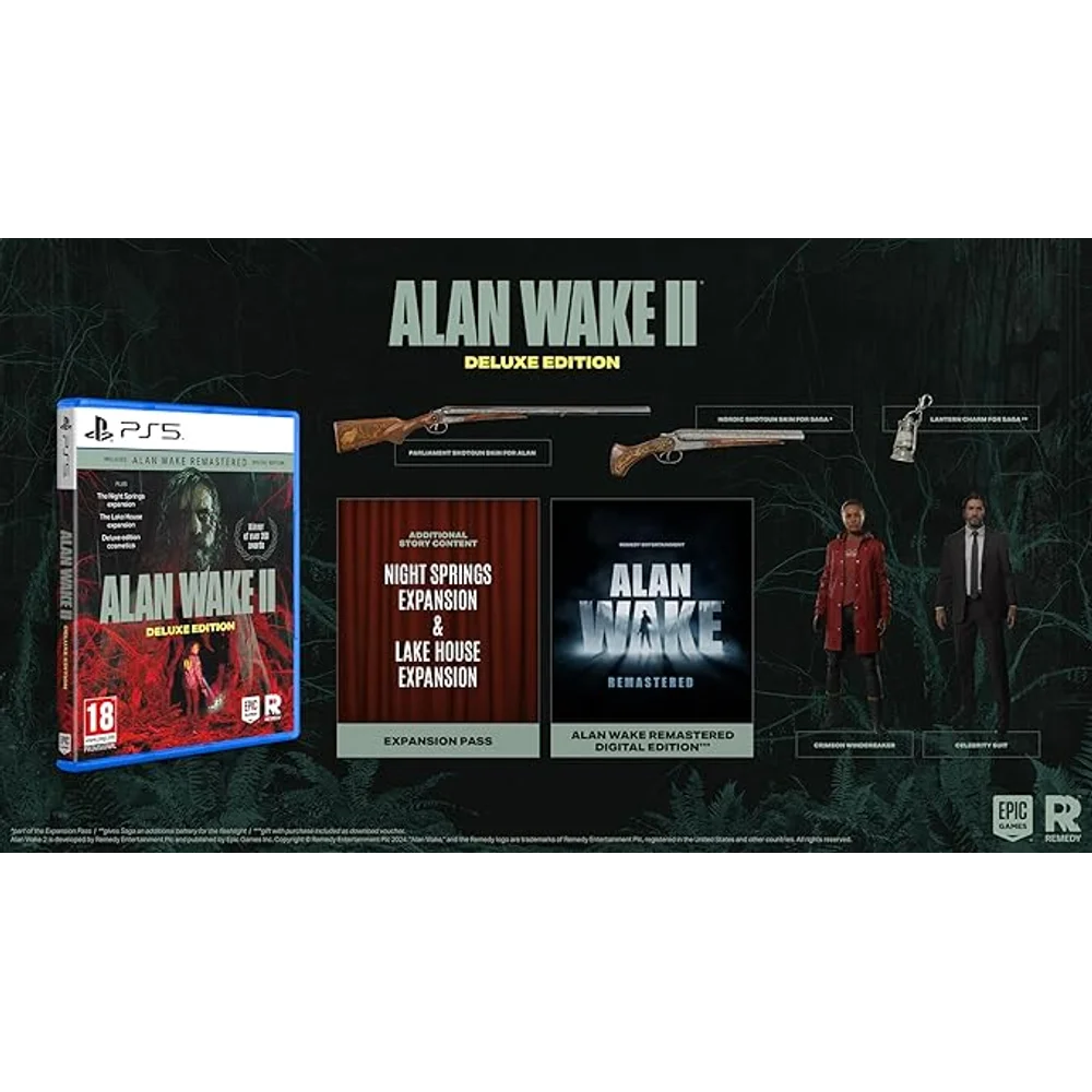 Alan Wake 2 Deluxe Edition PS5 - Survival Horror, Dual Protagonists 6 Alan Wake 2 Deluxe Edition PS5 - Survival Horror, Dual Protagonists - Image 6