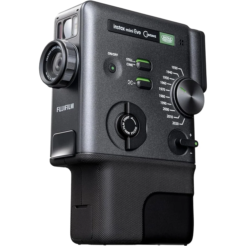 FUJIFILM instax mini Evo Cinema Hybrid Instant Camera Black 6 FUJIFILM instax mini Evo Cinema Hybrid Instant Camera Black - Image 6