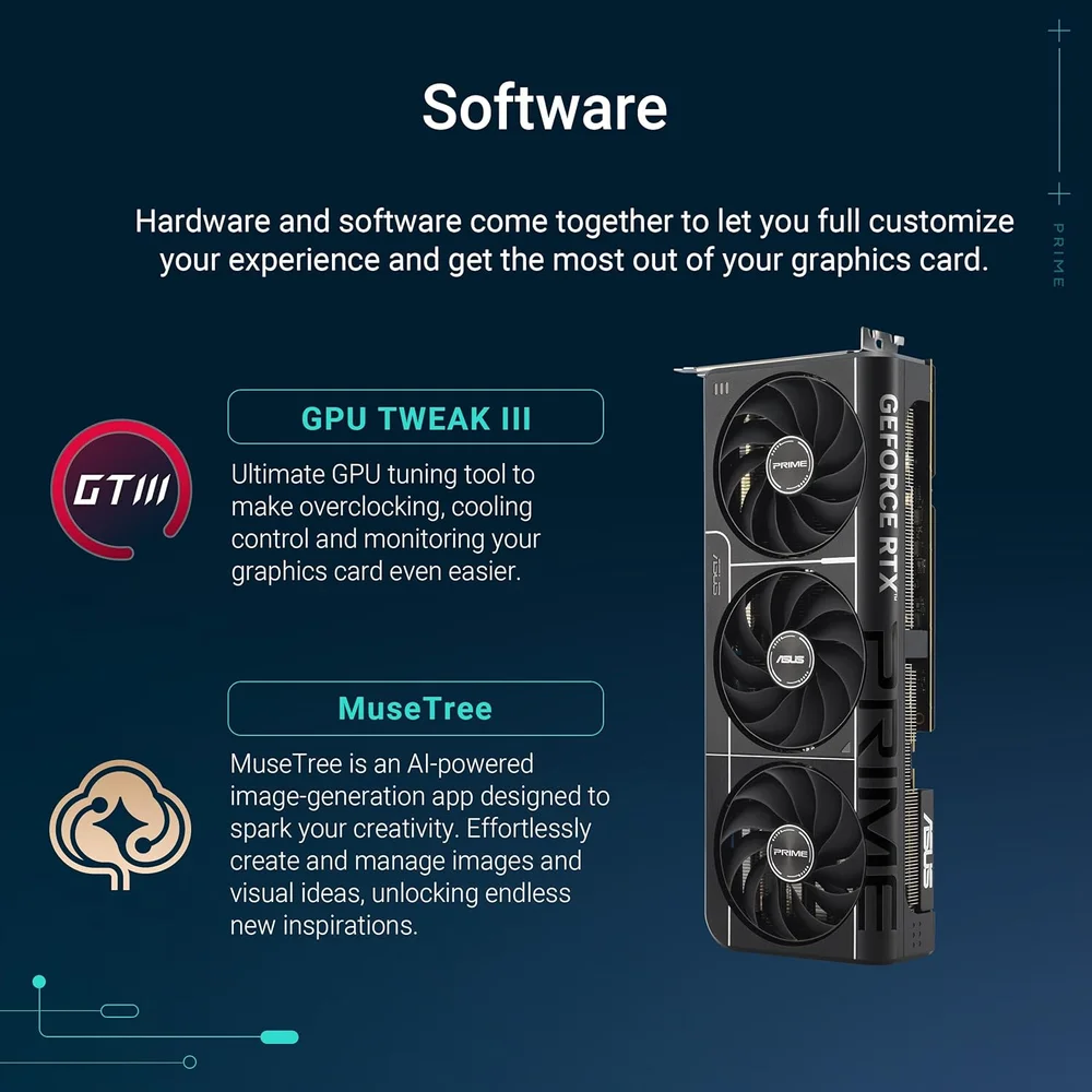 ASUS Prime GeForce RTX 5070 12GB GDDR7 OC Edition - SFF-Ready PCIe 5.0 GPU 7 ASUS Prime GeForce RTX 5070 12GB GDDR7 OC Edition - SFF-Ready PCIe 5.0 GPU - Image 7