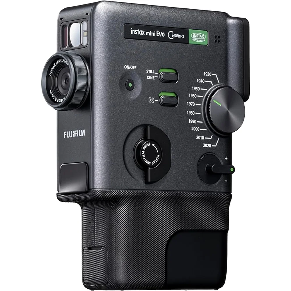 FUJIFILM instax mini Evo Cinema Hybrid Instant Camera Black 7 FUJIFILM instax mini Evo Cinema Hybrid Instant Camera Black - Image 7