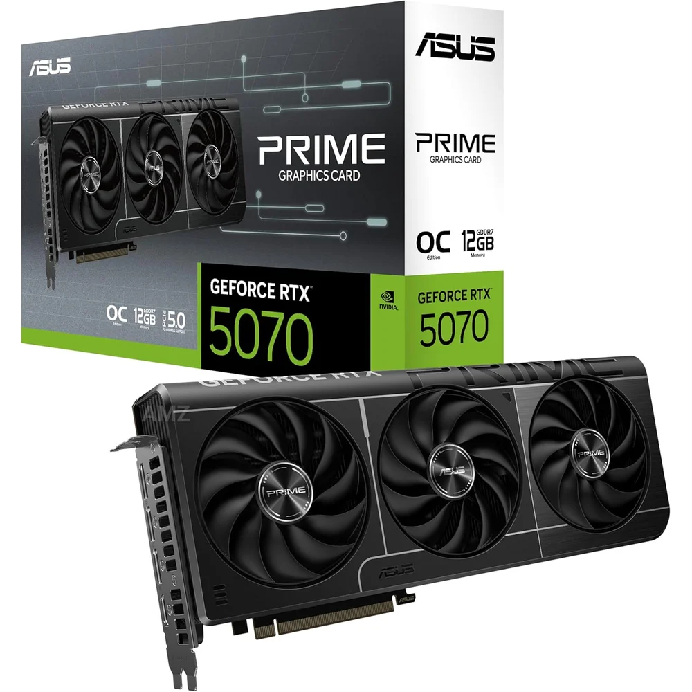 ASUS Prime GeForce RTX 5070 12GB GDDR7 OC Edition - SFF-Ready PCIe 5.0 GPU 1 ASUS Prime GeForce RTX 5070 12GB GDDR7 OC Edition - SFF-Ready PCIe 5.0 GPU