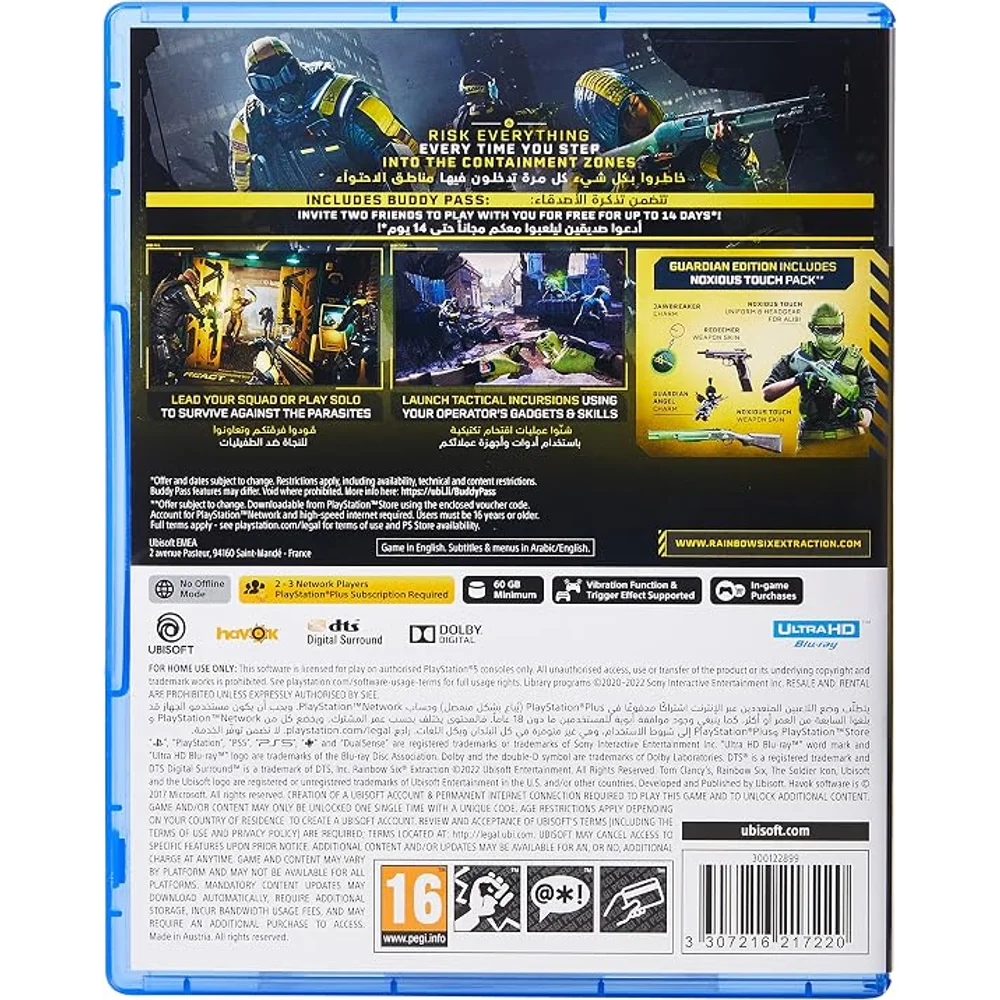Ubisoft RAINBOW SIX EXTRACTION GUARDIAN PS5 - Co-op Tactical, Sci-Fi 2 Ubisoft RAINBOW SIX EXTRACTION GUARDIAN PS5 - Co-op Tactical, Sci-Fi - Image 2