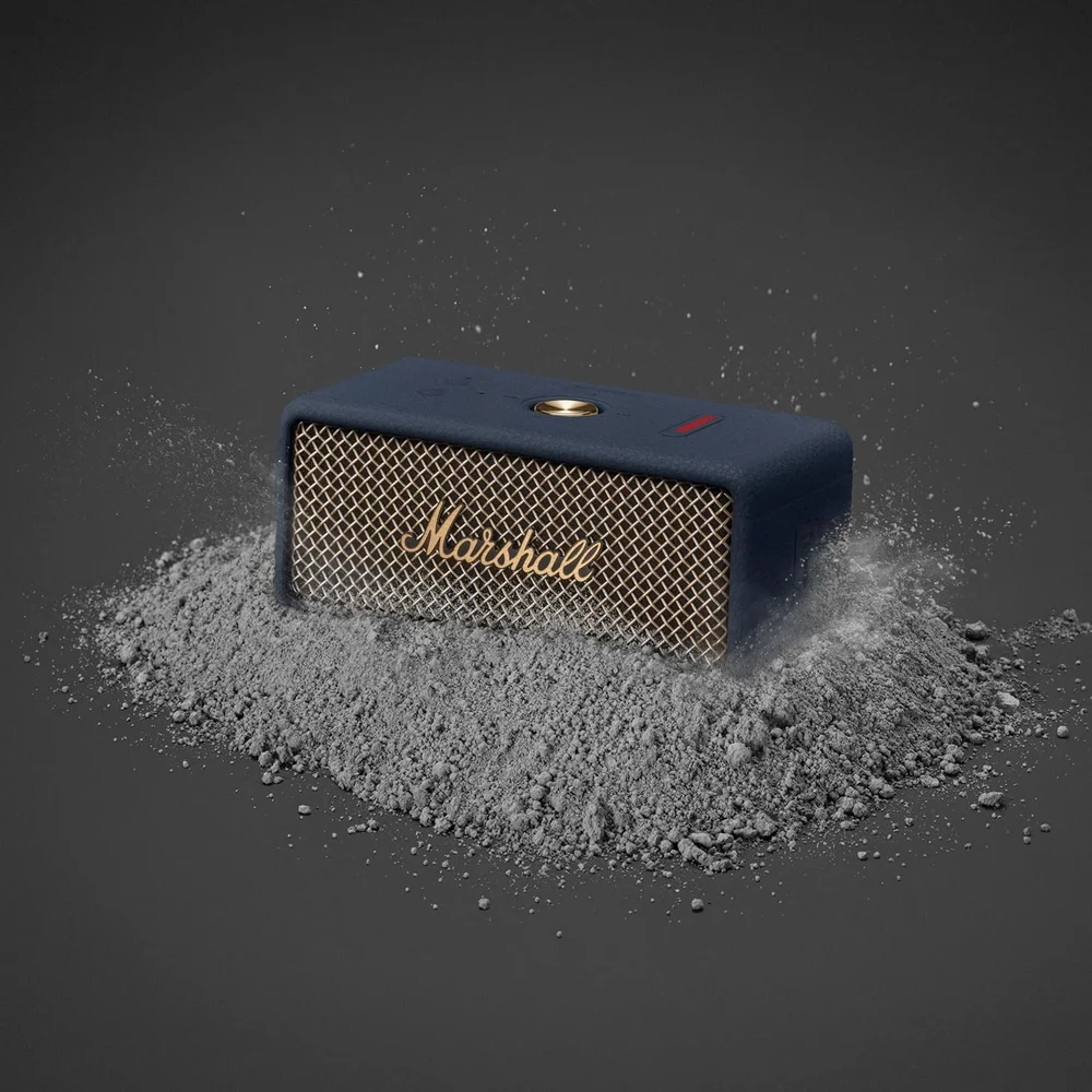MARSHALL EMBERTON 3 BLUE Portable Bluetooth Speaker 32H Battery IP67 Waterproof 360° Sound 2 MARSHALL EMBERTON 3 BLUE Portable Bluetooth Speaker 32H Battery IP67 Waterproof 360° Sound - Image 2