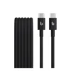 Beats USB-C to USB-C Cable Black on white background