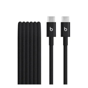 Beats USB-C to USB-C Cable Black on white background