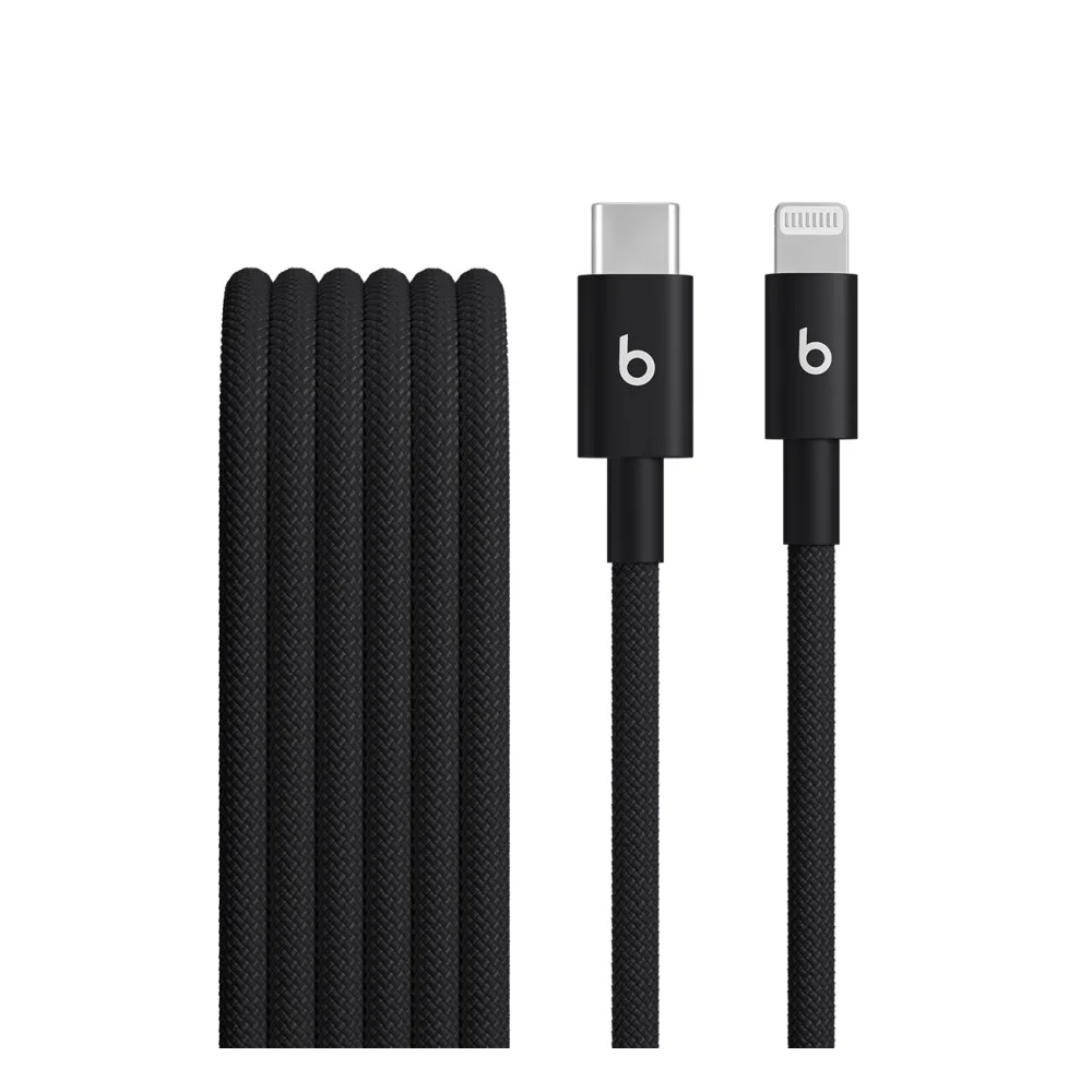 Beats USB-C to Lightning Cable Black (1.5m) – Woven, Fast Charging, 60W Beats USB-C to Lightning Cable Black