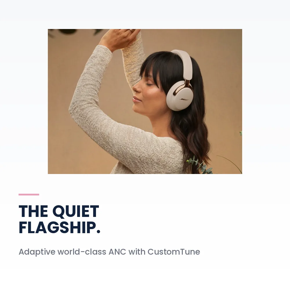 Bose QuietComfort Ultra Headphones 2nd Gen Driftwood Sand - World-Class ANC, Immersive Audio, 24H Battery 2 Bose QuietComfort Ultra Headphones 2nd Gen Driftwood Sand - adaptive noise cancelling flagship