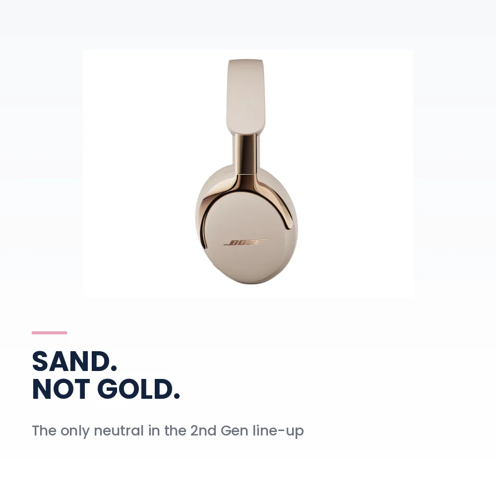 Bose QuietComfort Ultra Headphones 2nd Gen Driftwood Sand - World-Class ANC, Immersive Audio, 24H Battery 5 Bose QuietComfort Ultra Headphones 2nd Gen Driftwood Sand - Driftwood Sand neutral colour finish