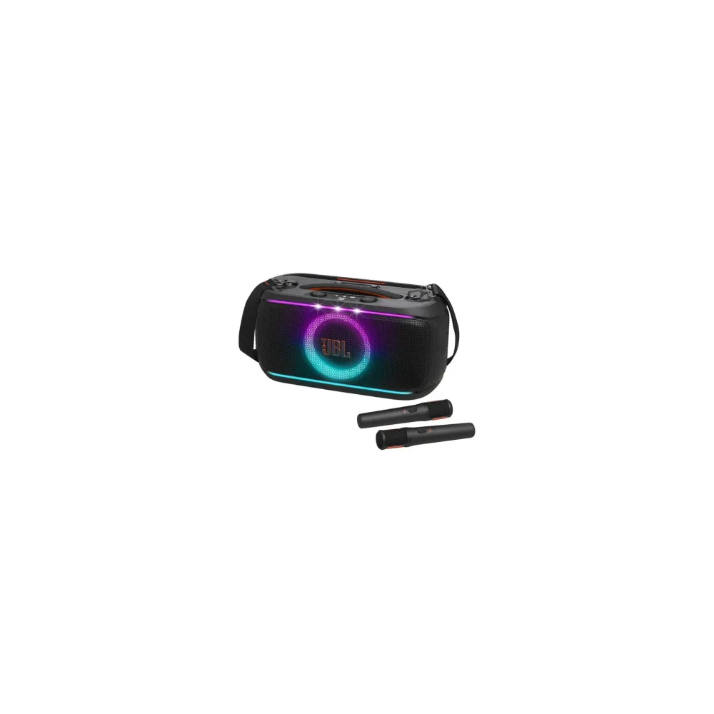 JBL PartyBox On The Go 2 With Dual Mic, 100W Portable Party Speaker, 2 Wireless Mics, 15H Battery JBL PartyBox On The Go 2 With Dual Mic