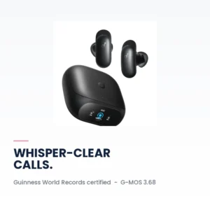 Soundcore Liberty 5 Pro Midnight Black - Guinness certified whisper-clear calls