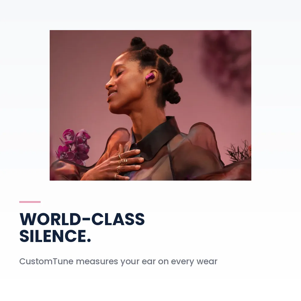 Bose QuietComfort Ultra Earbuds 2nd Gen Deep Plum - World-Class ANC, Immersive Audio, Wireless Charging Case, 24H Battery 2 Bose QuietComfort Ultra Earbuds 2nd Gen Deep Plum - CustomTune noise cancelling calibration