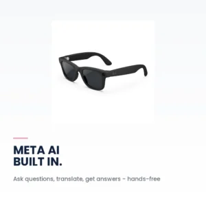 Meta Ray-Ban Wayfarer (Gen 2) Matte Black - Clear to Grey Transitions - Meta AI voice assistant on smart glasses
