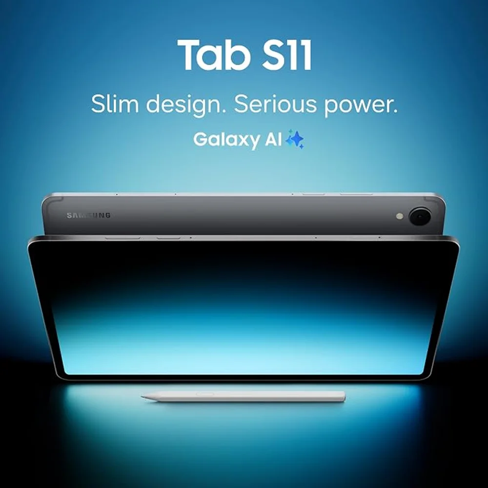 Samsung Galaxy Tab S11 5G 128GB Silver - 11-inch AMOLED 120Hz, Dimensity 9400+, 5G, S Pen - TDRA Version 7 Samsung Galaxy Tab S11 5G 128GB Silver