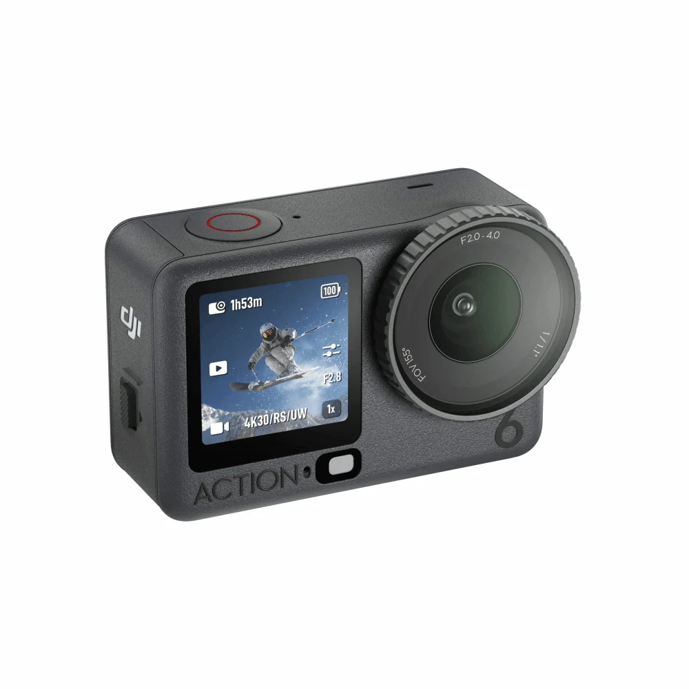 DJI Osmo Action 6 Enhanced Combo - 8K Action Camera, Square Sensor, Variable Aperture, 3 Batteries, 1.5m Extension Rod 4 DJI Osmo Action 6 Enhanced Combo - official product image 3