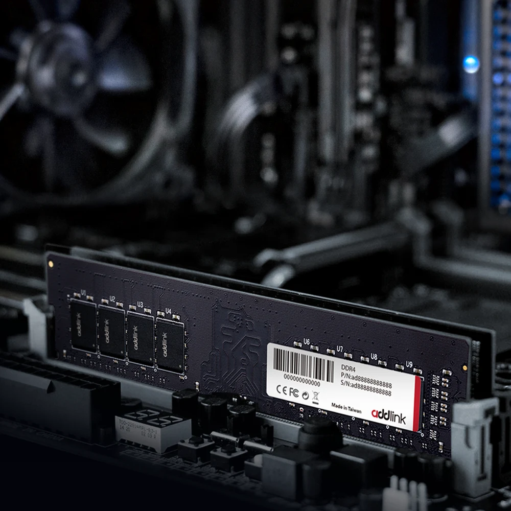 addlink P4 16GB DDR4 3200 Desktop RAM – CL22, 1.2V, 288-Pin UDIMM, JEDEC Plug-and-Play (No XMP Needed), Intel & AMD 9 addlink P4 DDR4 memory installed inside a desktop PC