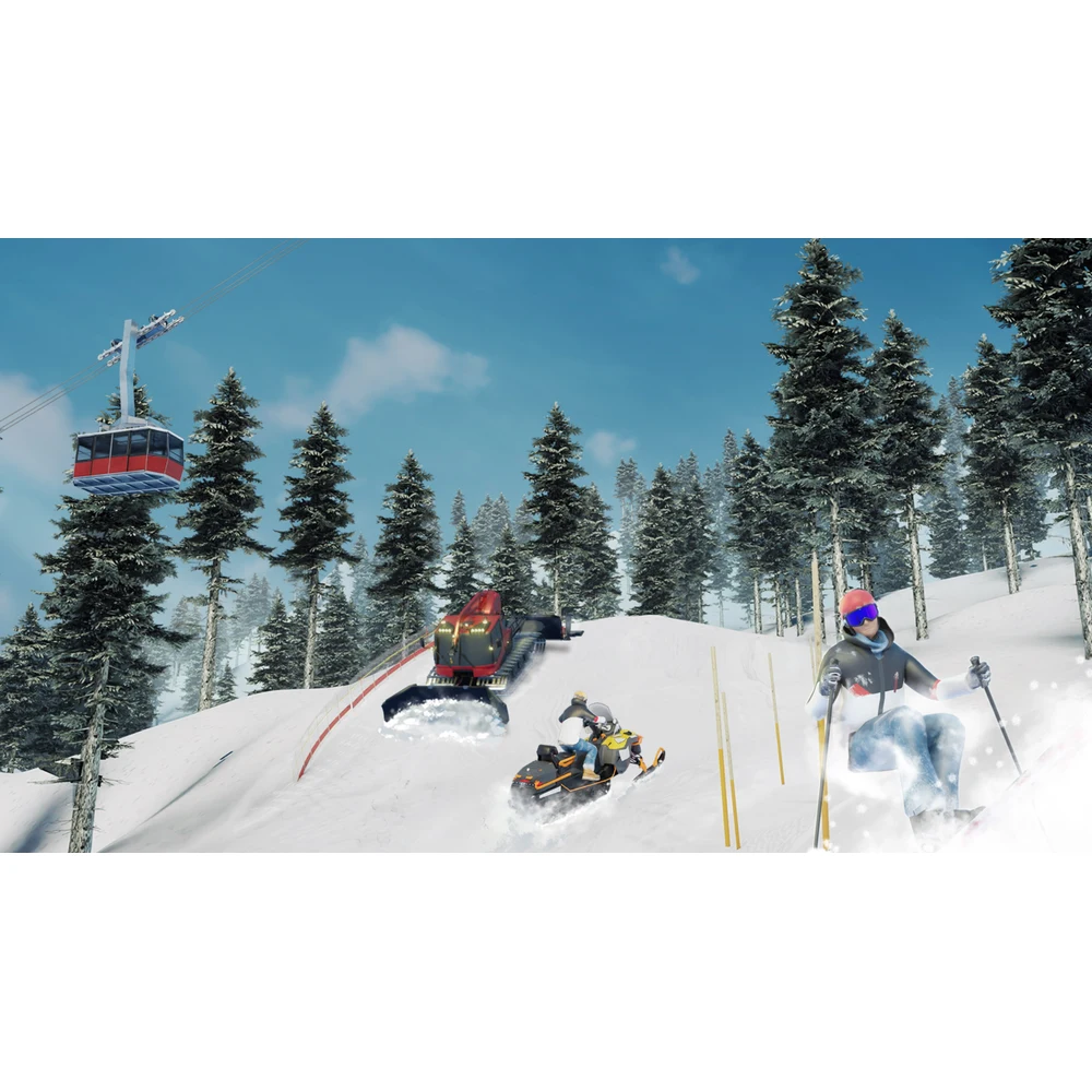 لعبة Alpine The Simulation Game لجهاز PS4 – كاسحات ثلج PistenBully مرخصة و10 مركبات وبناء منتجع تزلج في جبال الألب – قرص أصلي 7 غلاف لعبة Alpine The Simulation Game PS4 من زاوية أخرى