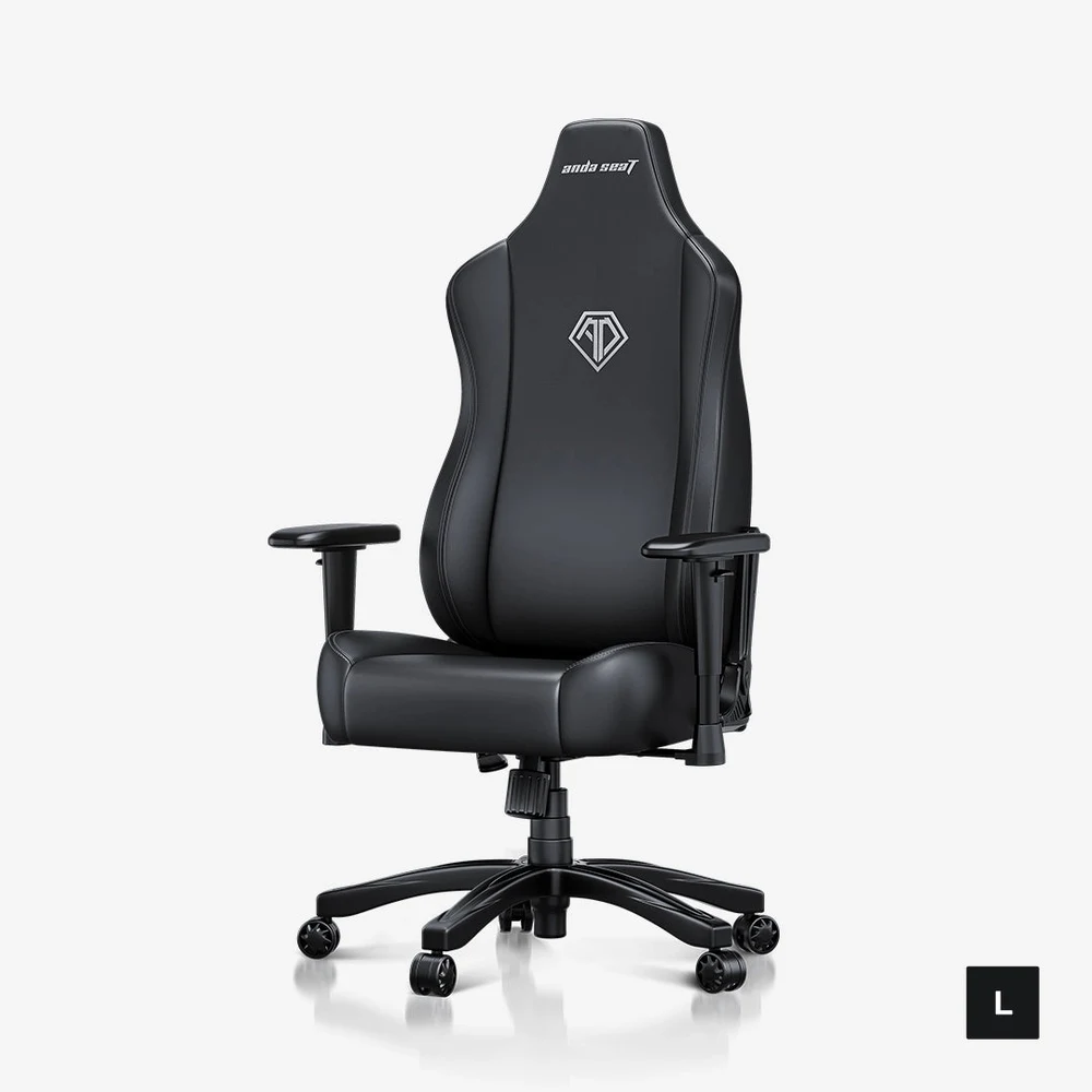 AndaSeat Novis Gaming Chair Black, Size L (AD23-L-01-B-PV) - Premium PVC Leather, Built-in Lumbar, 155° Recline, Class 4 Gas Lift, 155-190cm 6 AndaSeat Novis Gaming Chair Black L detail