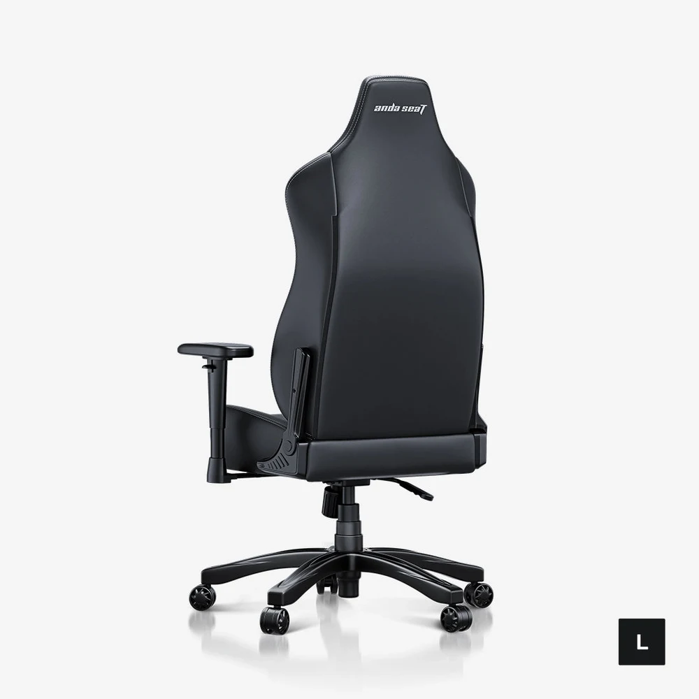 AndaSeat Novis Gaming Chair Black, Size L (AD23-L-01-B-PV) - Premium PVC Leather, Built-in Lumbar, 155° Recline, Class 4 Gas Lift, 155-190cm 4 AndaSeat Novis Gaming Chair Black L - official product image 3
