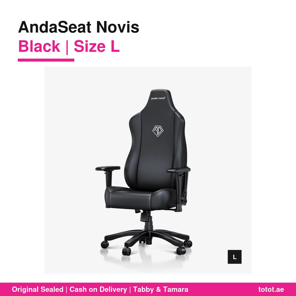 AndaSeat Novis Gaming Chair Black L - official AndaSeat product image AndaSeat Novis Gaming Chair Black L