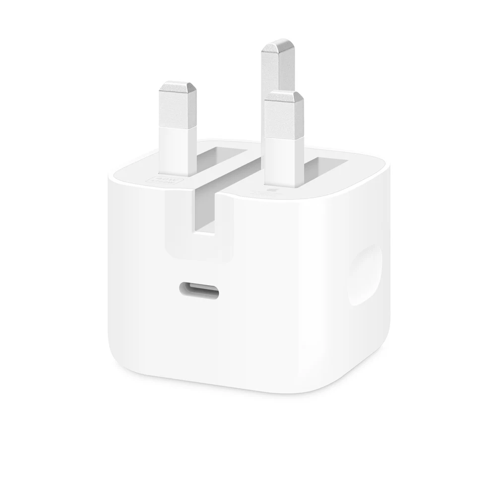 شاحن Apple 40W Dynamic بقدرة قصوى 60 واط – معتمد من TDRA، شحن iPhone 17 حتى 50% في نحو 20 دقيقة (اختبارات Apple)، قابس إماراتي ثلاثي، الكابل يُباع منفصلًا 5 شاحن Apple 40W Dynamic بقدرة قصوى 60 واط وقابس إماراتي ثلاثي، باللون الأبيض