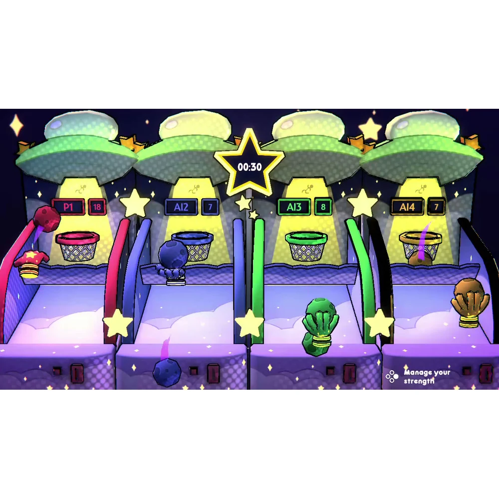 Arcade Game Zone Switch – 40 Mini-Games, 30 Arcade Cabinet Classics, Darts, Bowling and Billiards, 4-Player Local Party, Physical EU Edition 7 Virtual arcade hall in Arcade Game Zone