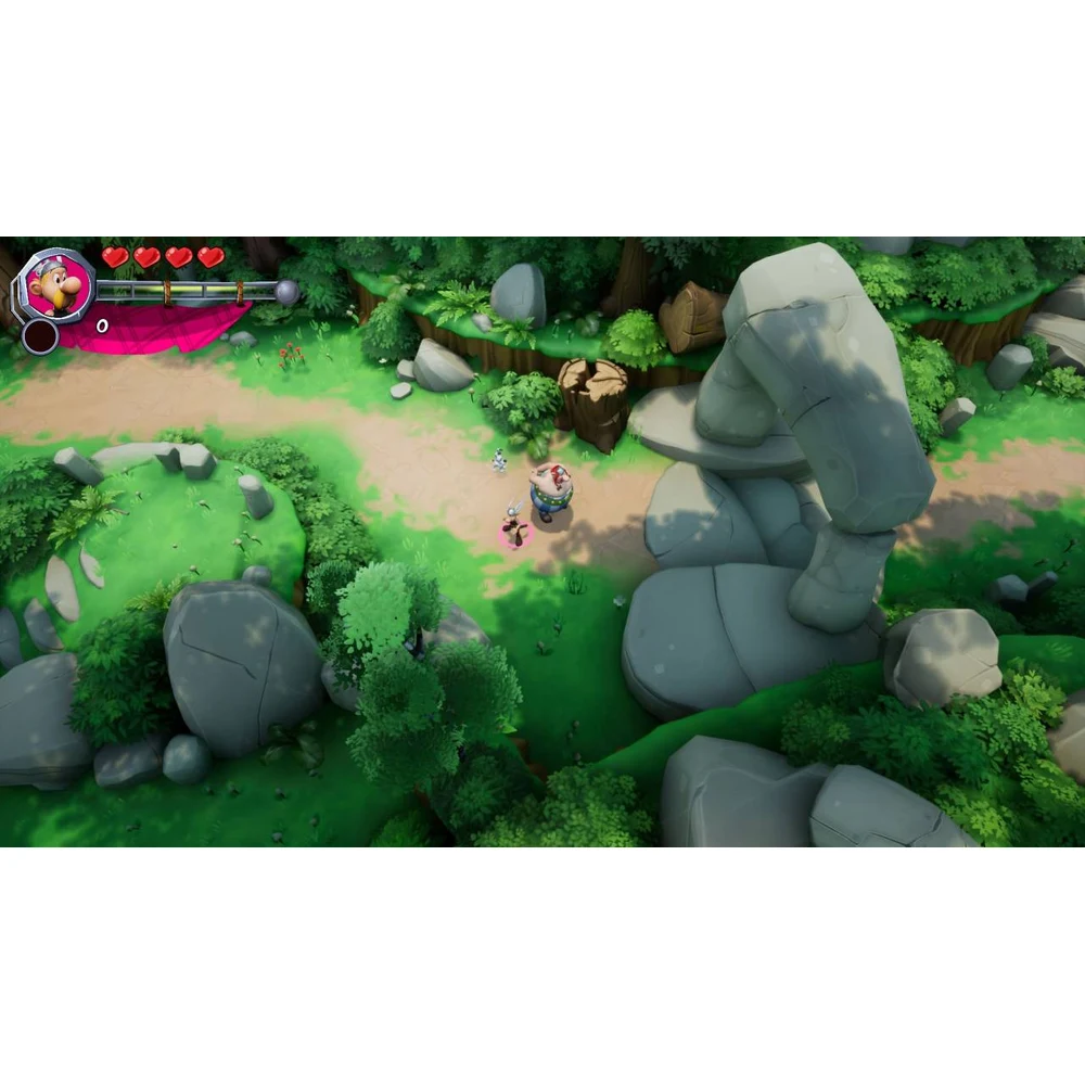 Asterix Maxi Collection Switch – 6 Games: XXL Romastered, XXL 2, XXL 3, XXXL, Slap Them All! 1 & 2, Silver Obelix Figurine, Platinum Edition 7 Asterix and Obelix fighting Romans in an XXL game