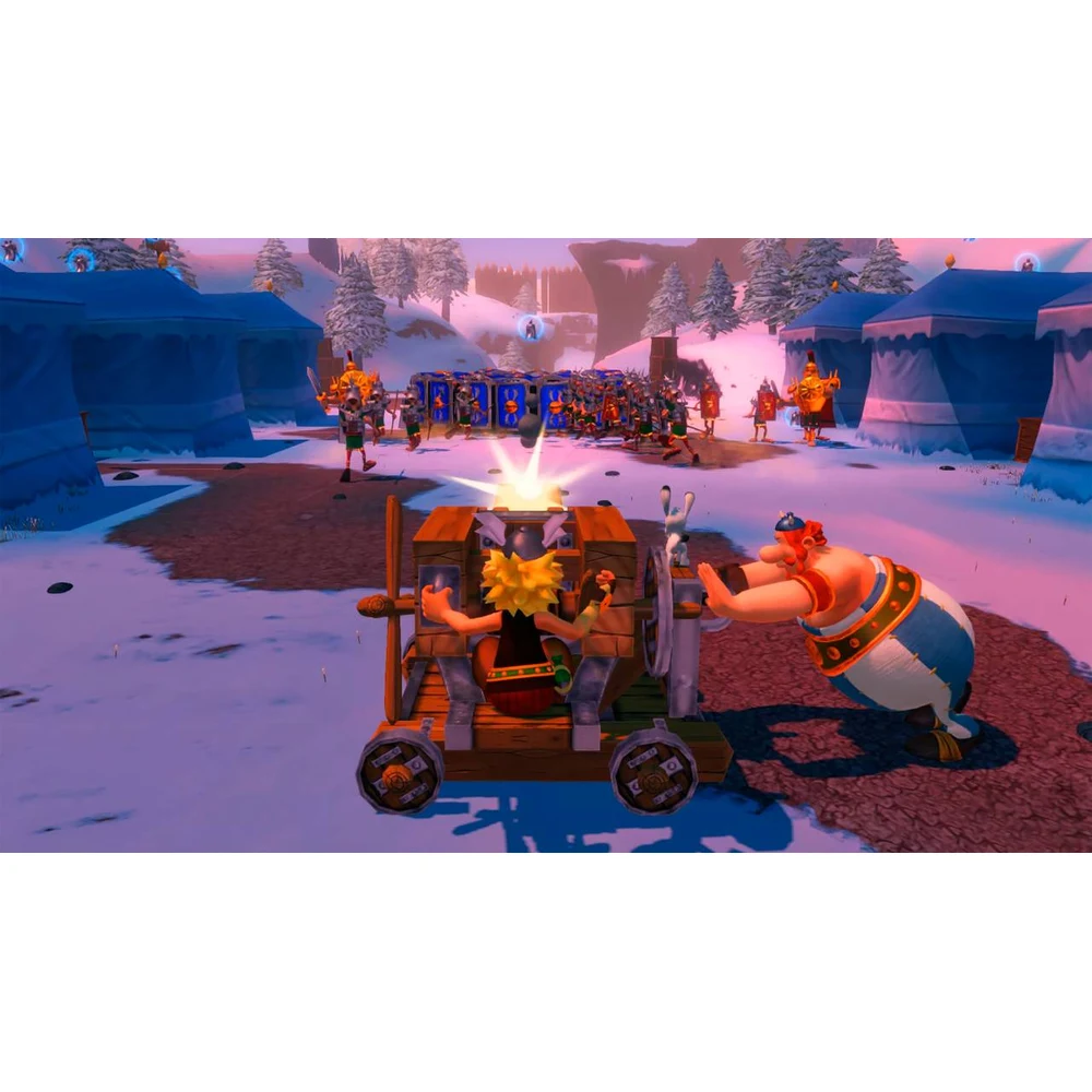 Asterix Maxi Collection Switch – 6 Games: XXL Romastered, XXL 2, XXL 3, XXXL, Slap Them All! 1 & 2, Silver Obelix Figurine, Platinum Edition 8 Hand-drawn brawling in Asterix and Obelix Slap Them All!