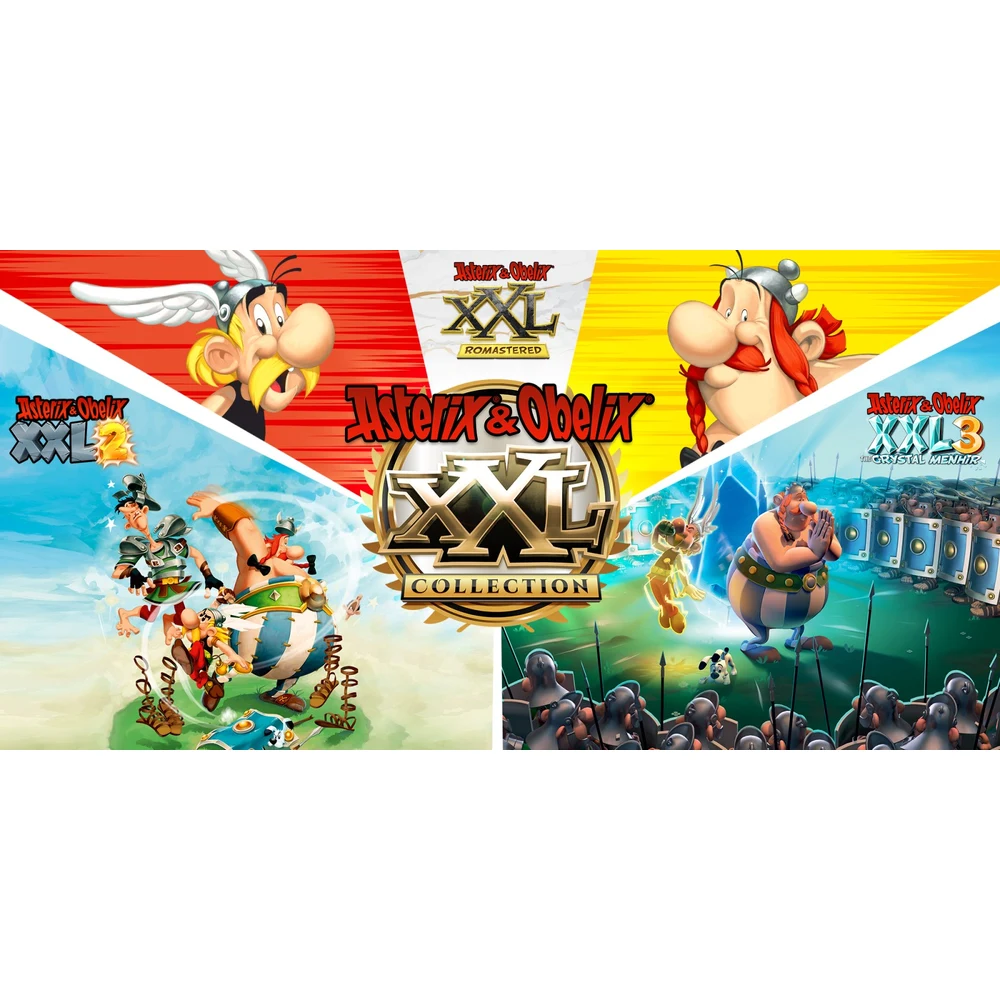Asterix XXL Collection Switch – 3 Games: XXL Romastered, XXL 2 & XXL3 The Crystal Menhir, Retro Graphics Mode, 2-Player Co-op in XXL3, PEGI Edition 5 Asterix XXL Collection Switch key art