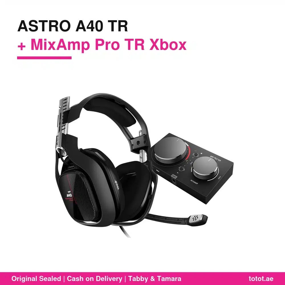 سماعة ASTRO A40 TR مع MixAmp Pro TR لإكس بوكس (الجيل الرابع) – سماعة ألعاب سلكية مفتوحة، Dolby Audio، توازن صوت اللعبة والدردشة، مخرج للبث 8 طقم سماعة أسترو A40 مع ميكس آمب