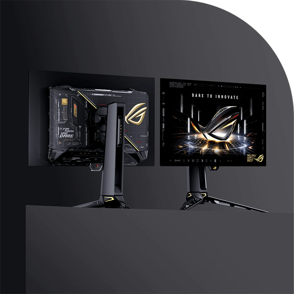 ASUS ROG Swift OLED PG27AQWP-G Edition 20 Gaming Monitor - Dual Mode 2K 540Hz / FHD 720Hz, Tandem WOLED, 0.02ms 8 ASUS ROG Swift OLED PG27AQWP-G Edition 20 in use
