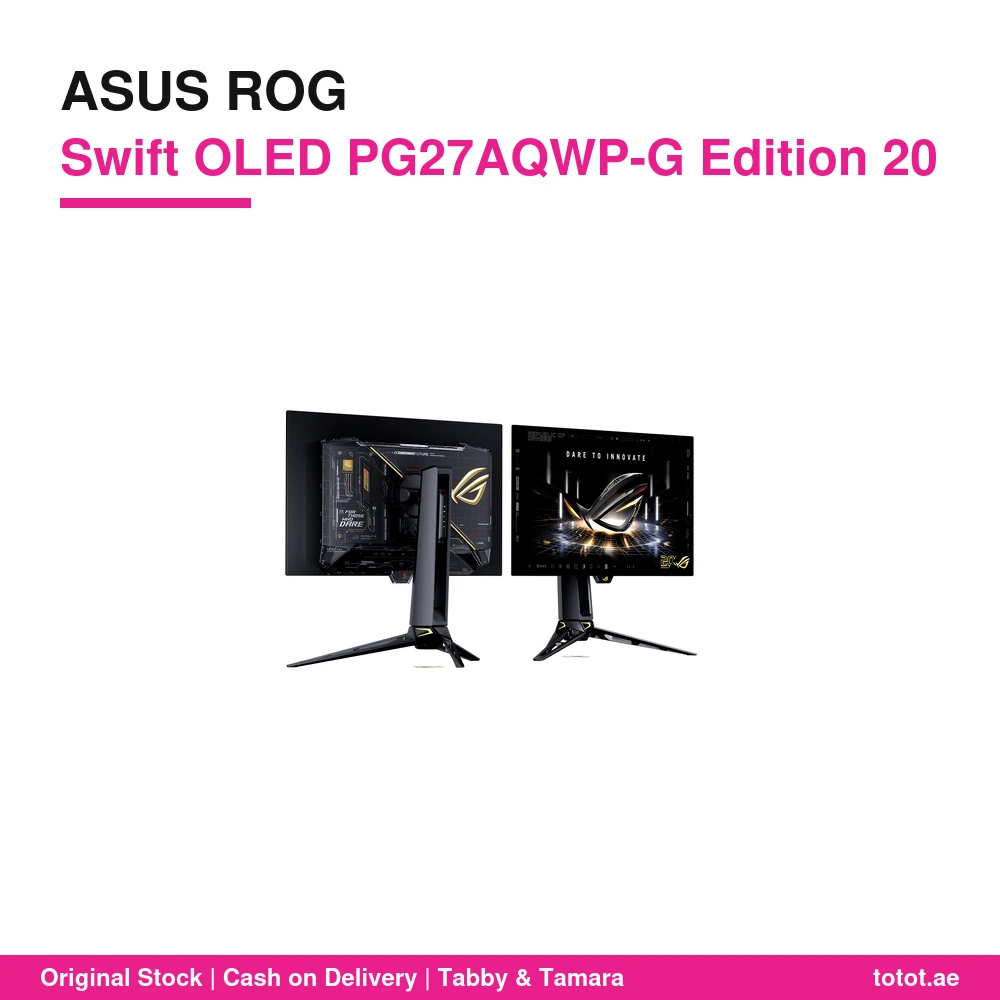 ASUS ROG Swift OLED PG27AQWP-G Edition 20 - official ASUS ROG product image ASUS ROG Swift OLED PG27AQWP-G Edition 20