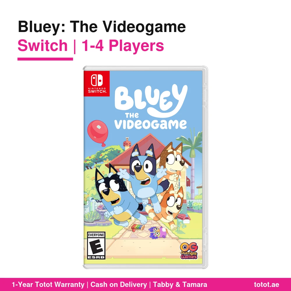 Bluey The Videogame Switch – 4 Interactive Episodes, 1-4 Player Family Co-op, Keepy Uppy & Show Minigames, Physical Game Card 1 Bluey The Videogame Switch